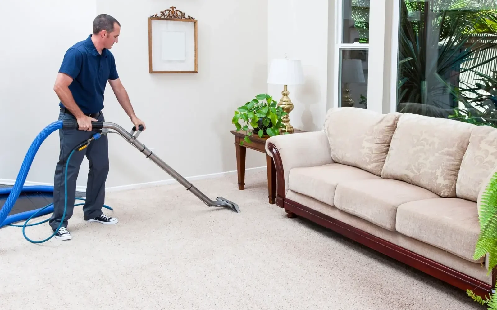 Carpet steam cleaning